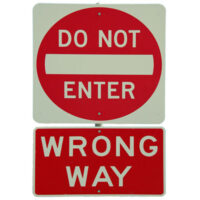 WrongWaySign WrongWaySign